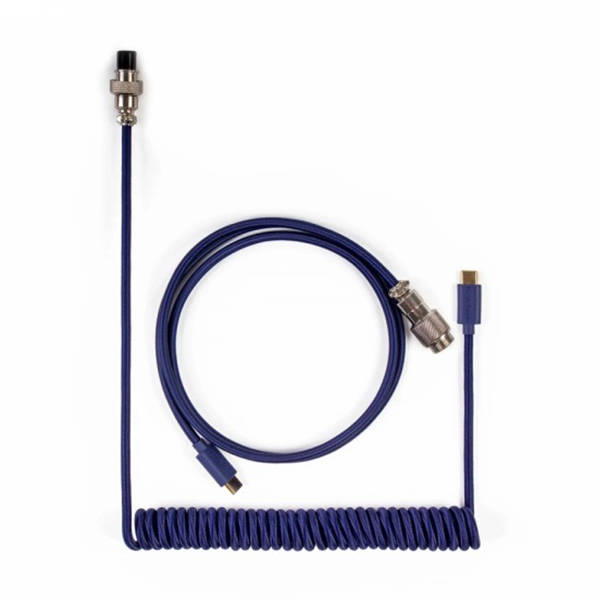 Keychron Coiled Aviator Cable blue