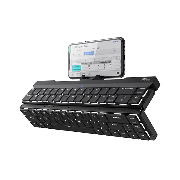 RK925 65 Foldable Wireless Mechanical Keyboard black