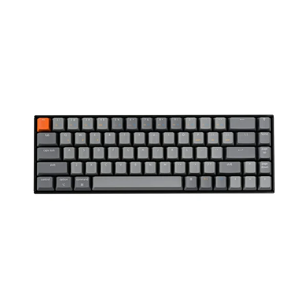 K6 Wireless Mechanical Keyboard UK ISO Layout rgb aluminium brown