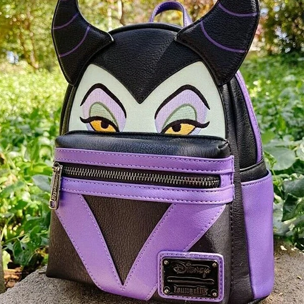 Maleficent Faux Leather Cosplay Mini Backpack.jpg1