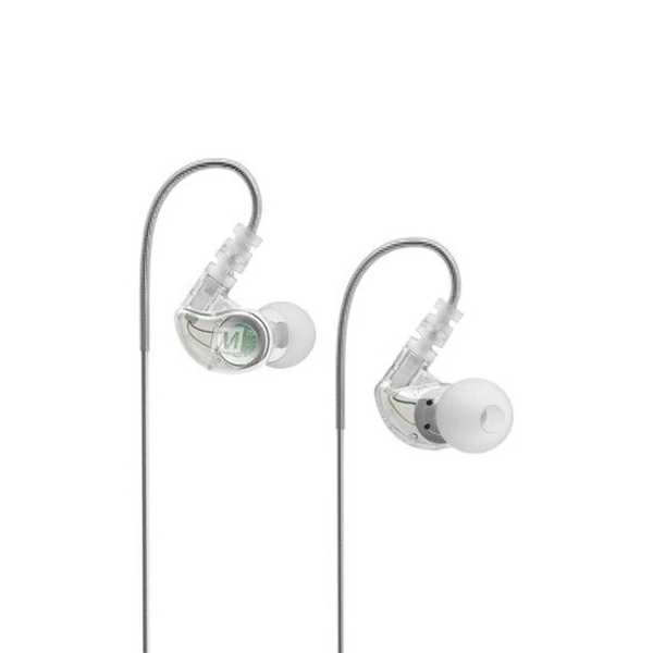 M6 In Ear Sports Headphones with Memory Wire and Type C clear